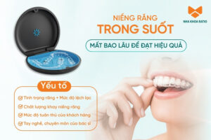 Niềng răng trong suốt mất bao lâu để đạt được hiệu quả tối ưu?